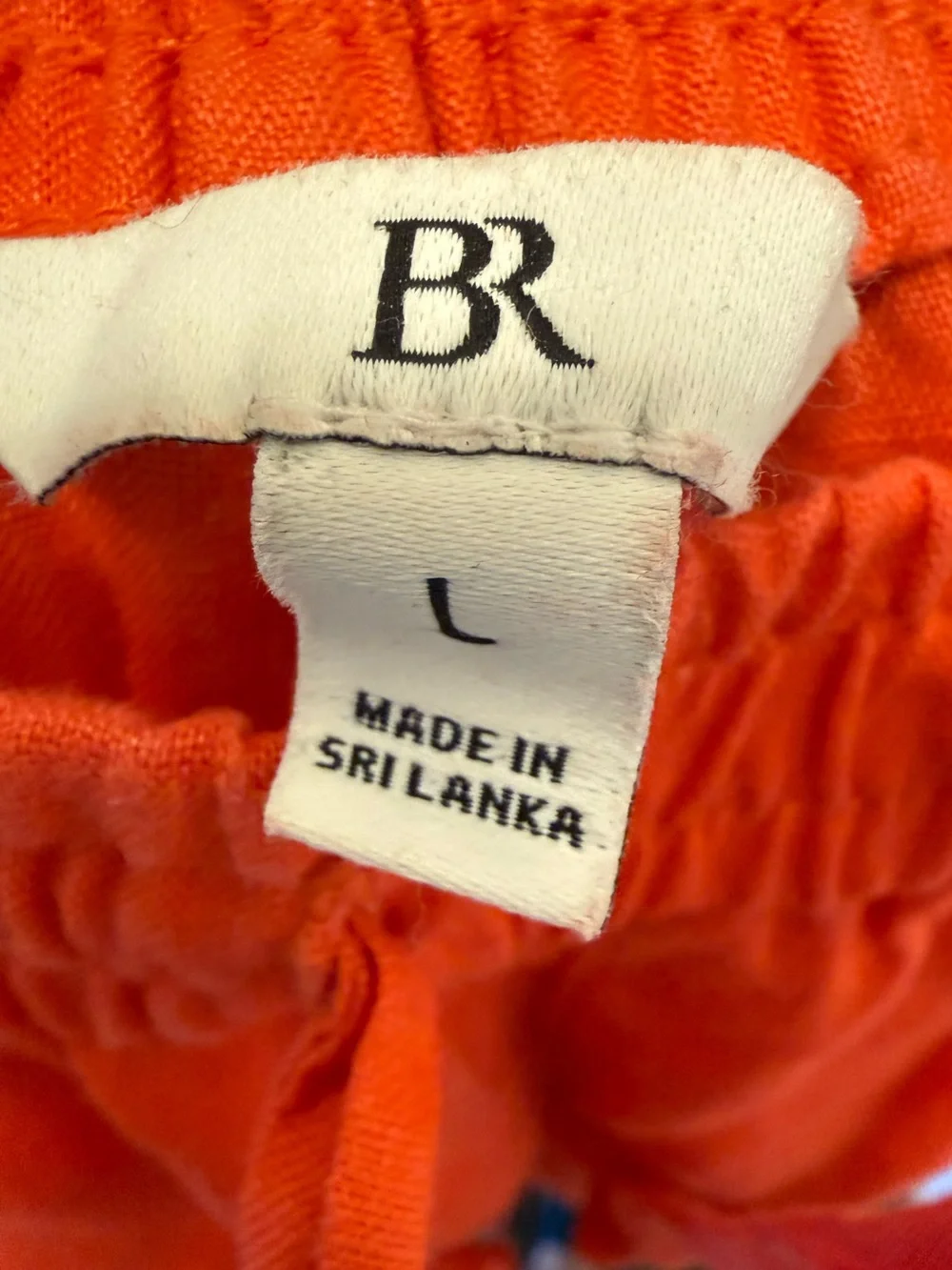 Banana Republic Salmon Drawstring 100% Linen Pants